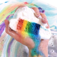 Load image into Gallery viewer, Natural-Rainbow-Bath-Cloud-2